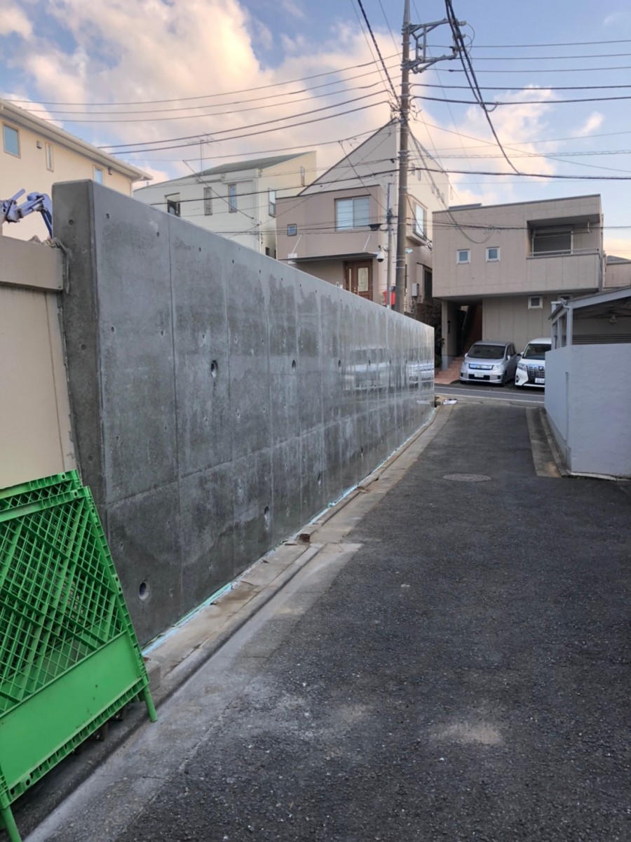 宅地造成工事 ３ｍﾀｲﾌﾟｌ型擁壁 有限会社 玉城建設